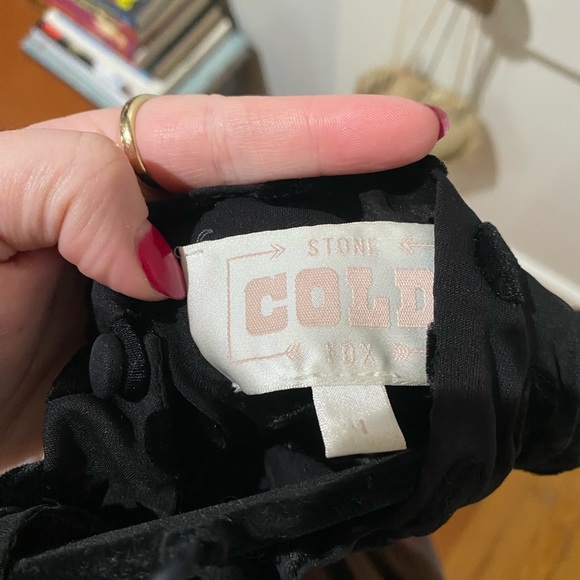 Stone Cold Fox Sheer Velvet Polka Dot Dress - Picture 14 of 16